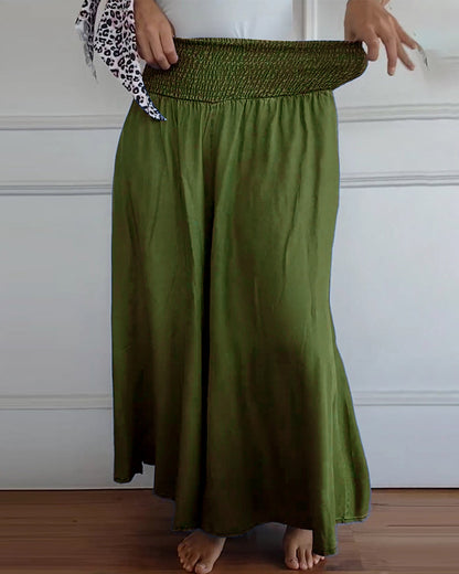 Astrid - Komfortowe Szerokie-Spodnie