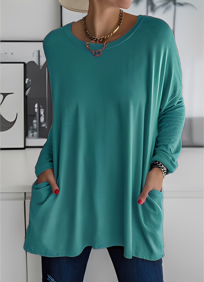 Shanene - Luźny, nieskomplikowany sweter damski