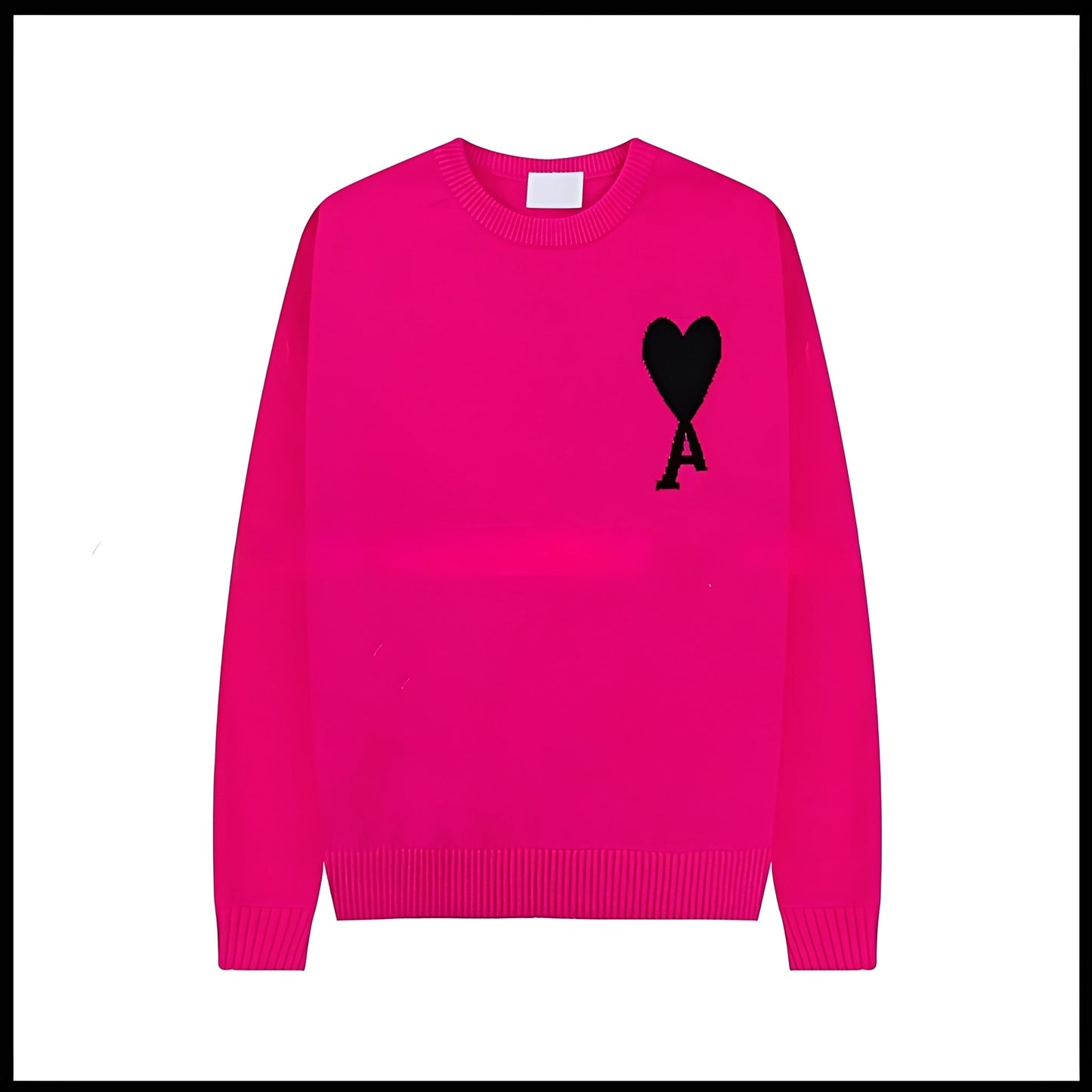 Aurélia - Damski sweter z haftowanym sercem