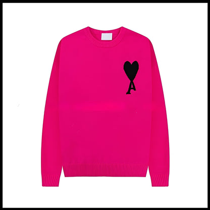 Aurélia - Damski sweter z haftowanym sercem