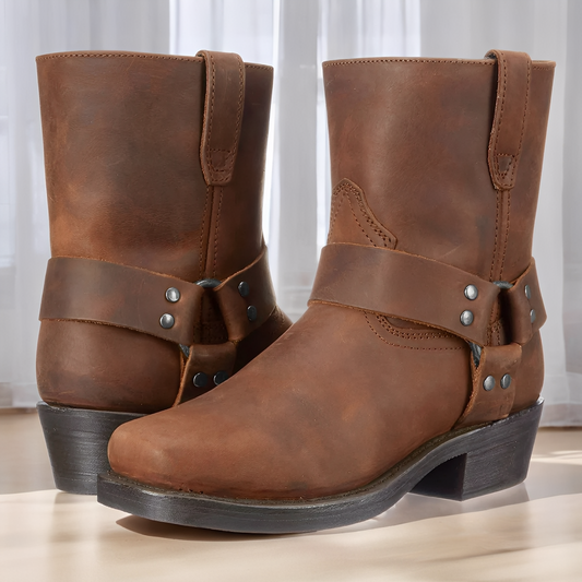 Elsdon - Klasyczne krótkie męskie buty ze skóry