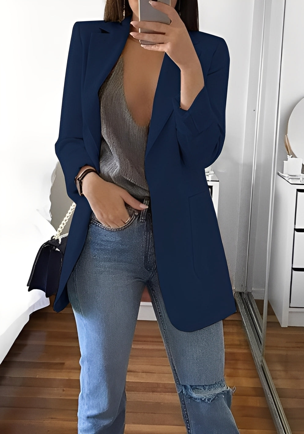 Stephanie - Szykowny, dobrze dopasowany żakiet dla kobiet