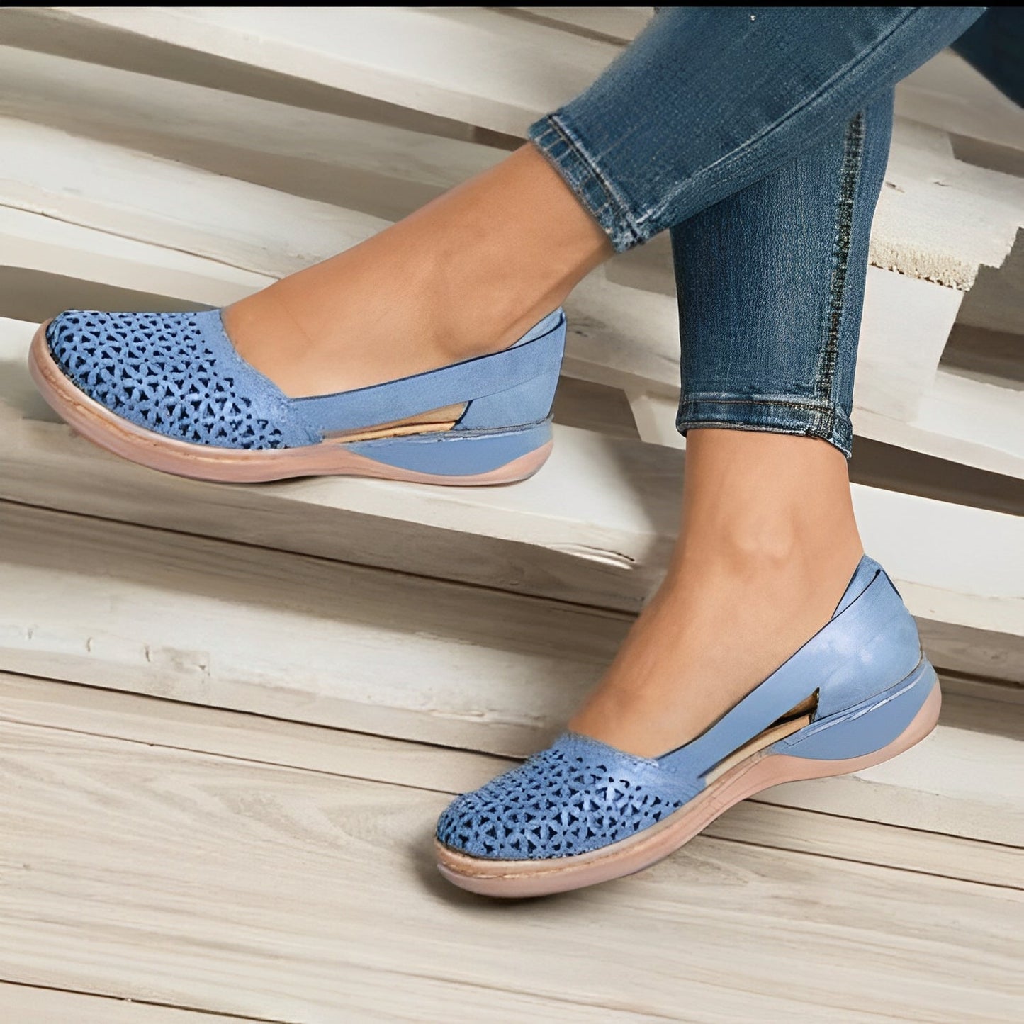 Kianna - Codzienne damskie buty z odkryciami