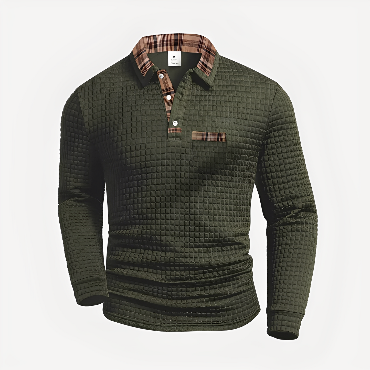 Morris - Stylowa męska koszulka polo z długimi rękawami