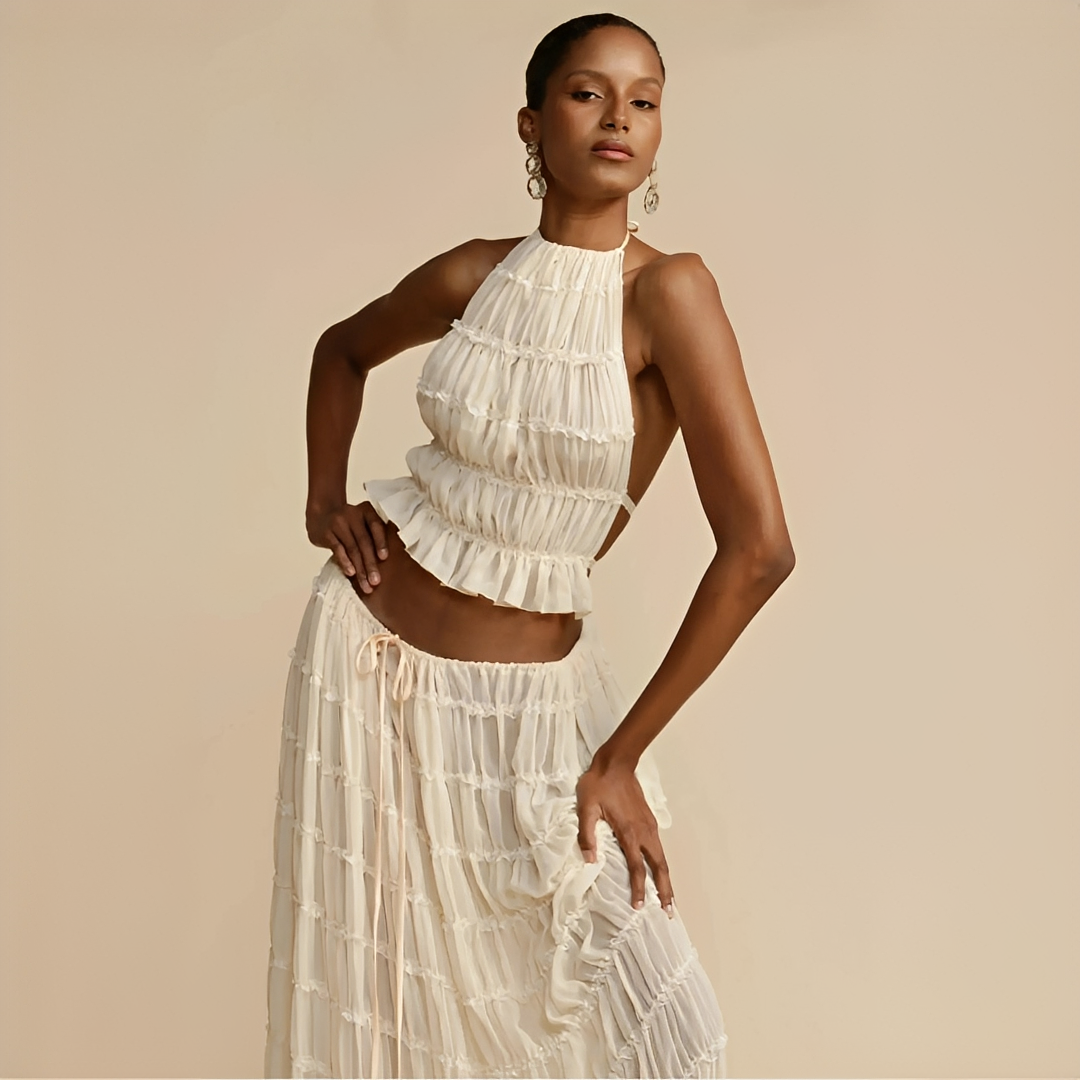 Kalea - Letni zestaw topu i spódnicy dla pań