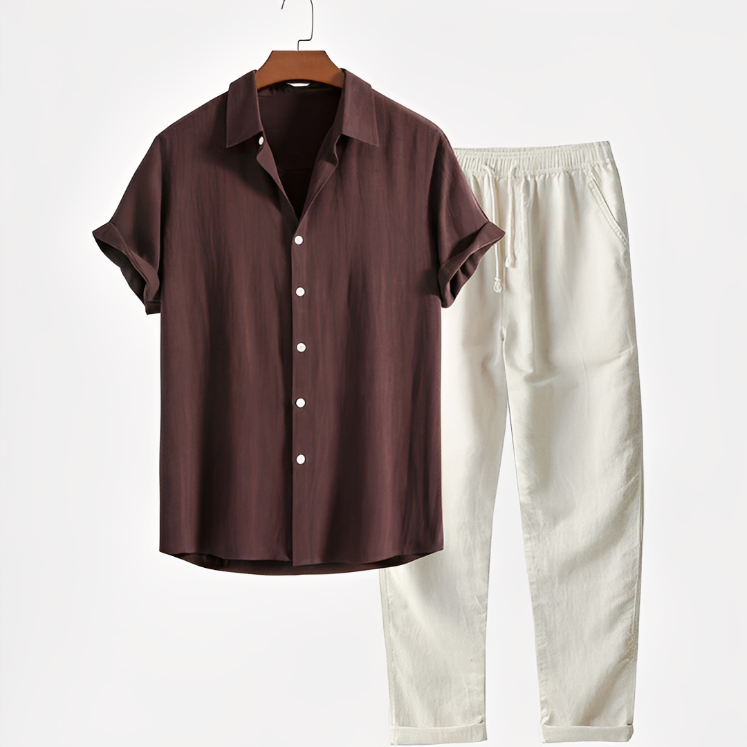 Fritz - Męski zestaw casual dwuczęściowy