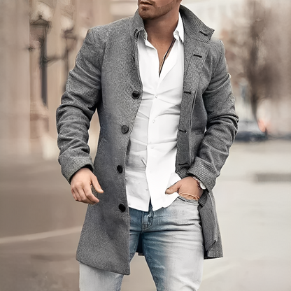 Donald - Elegancki męski płaszcz zimowy