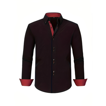 Cirk - Męskie elastyczne polo z długim rękawem