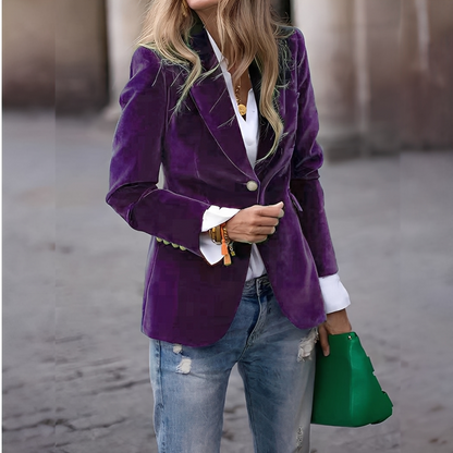 Lyliane - Klasyczna damska kurtka z guzikami