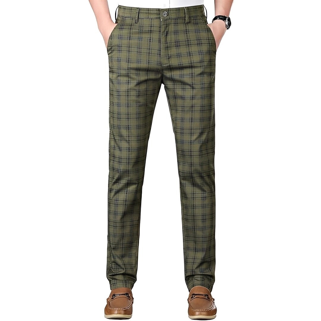 Hayavert - Stylowe męskie spodnie w kratę