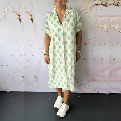 Xandra - Stylowa, luźna sukienka z jodły dla kobiet