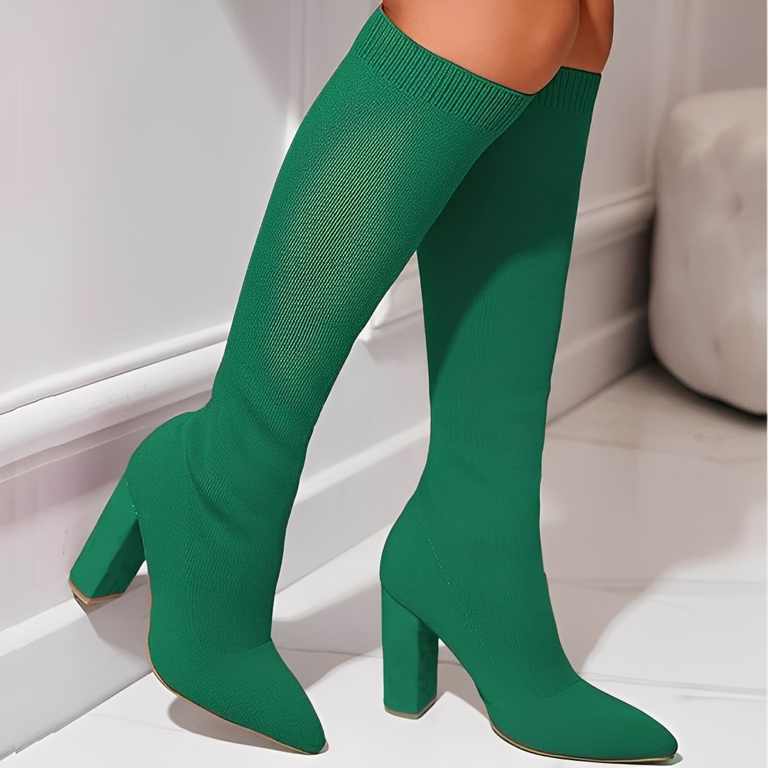 Marilyne - Eleganckie dzianinowe botki dla kobiet