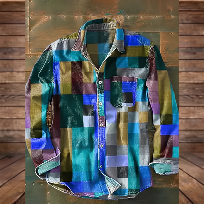 Gontran - Stylowa koszula męska z funkcjonalną kieszenią