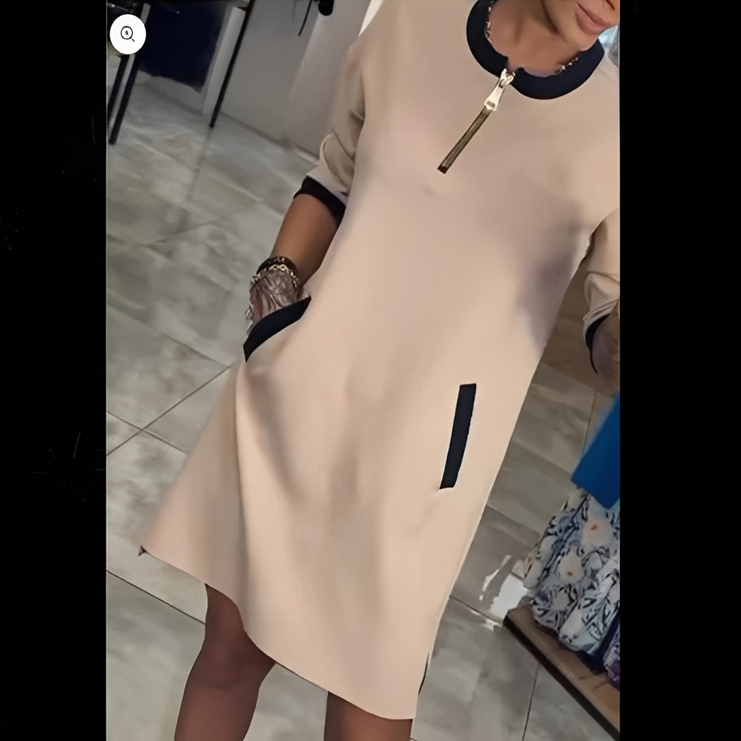 Angelena - Stylowa sukienka z długimi rękawami dla kobiet