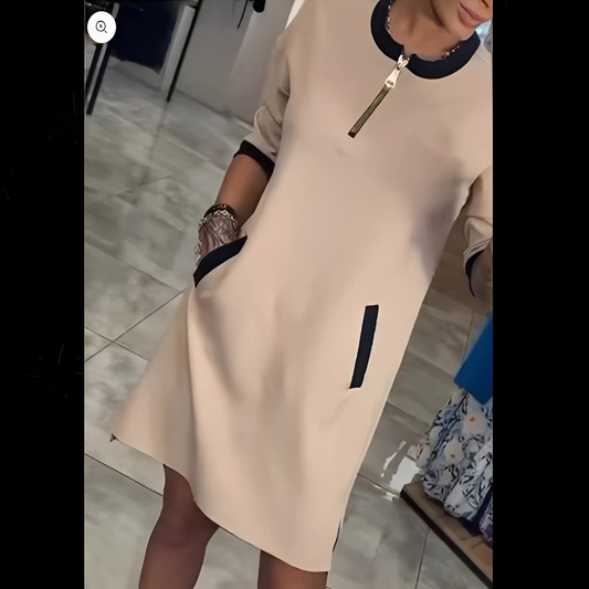 Angelena - Stylowa sukienka z długimi rękawami dla kobiet