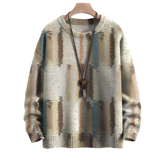 Eugene - Stylowy sweter w paski z wełny dla mężczyzn