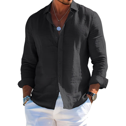 Félicien - Klasyczne polówki z długimi rękawami dla mężczyzn