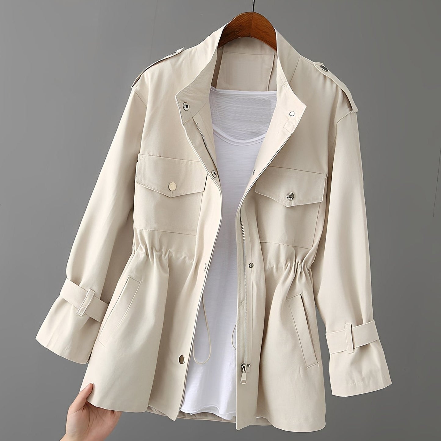 Emmie - Stylowa, przylegająca kurtka utility dla kobiet