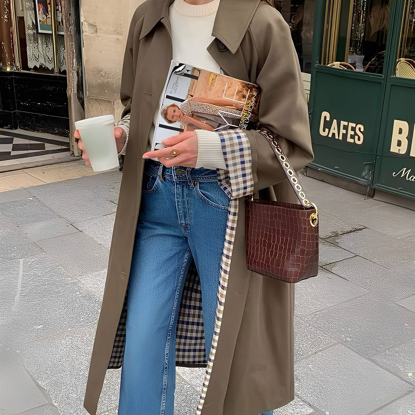 Connie - Nowoczesny długi płaszcz przeciwdeszczowy dla kobiet