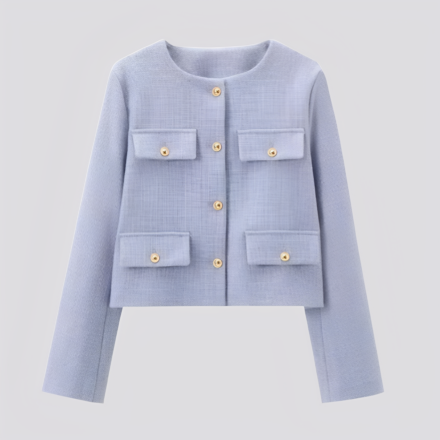 Emelia - Elegancki krótki płaszcz z guzikami dla kobiet