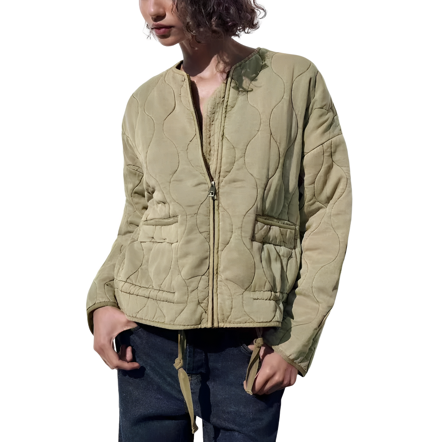 Chloe - Stylowa, luźna kurtka pikowana dla kobiet