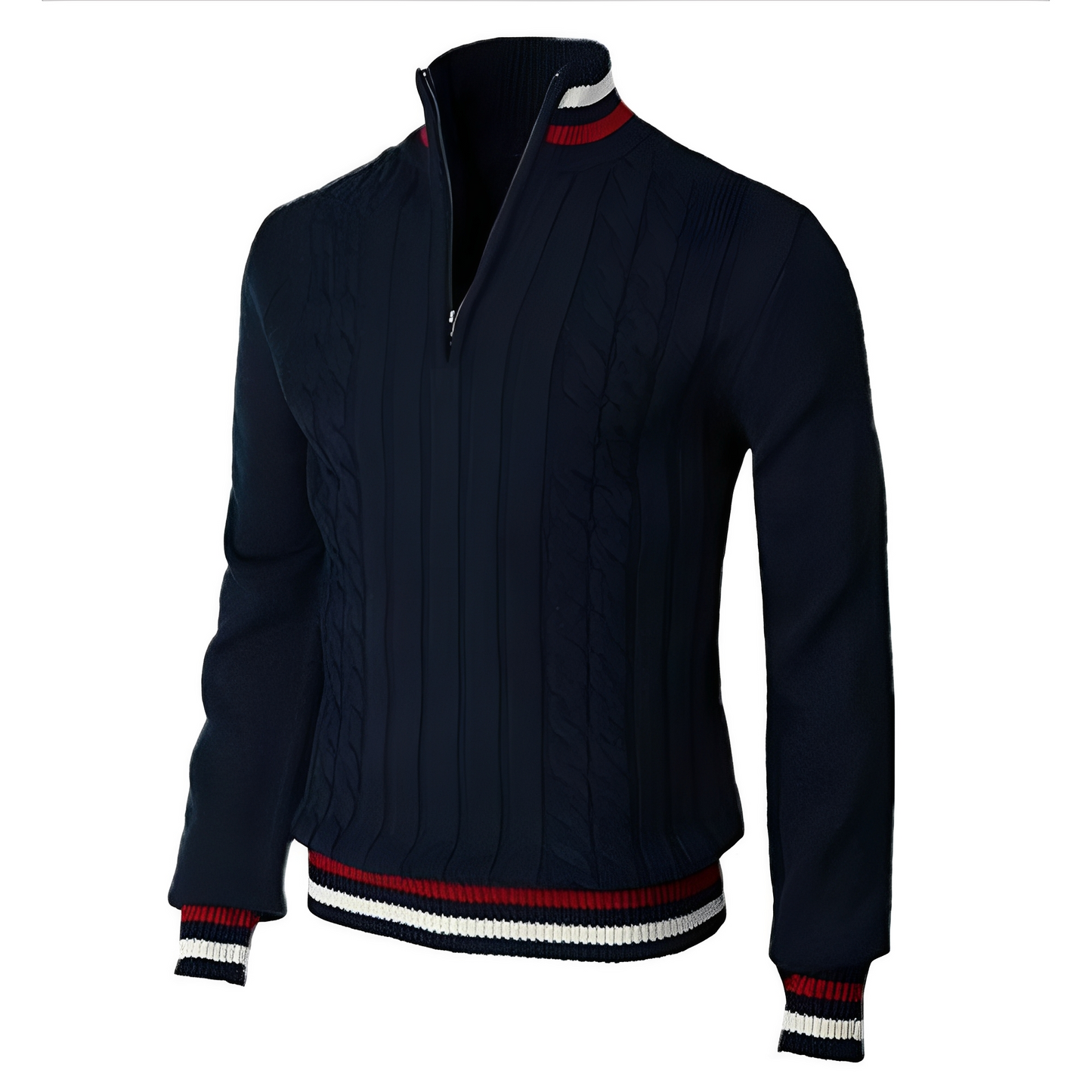 Jerry - Elegancki męski sweter z wysokim kołnierzem