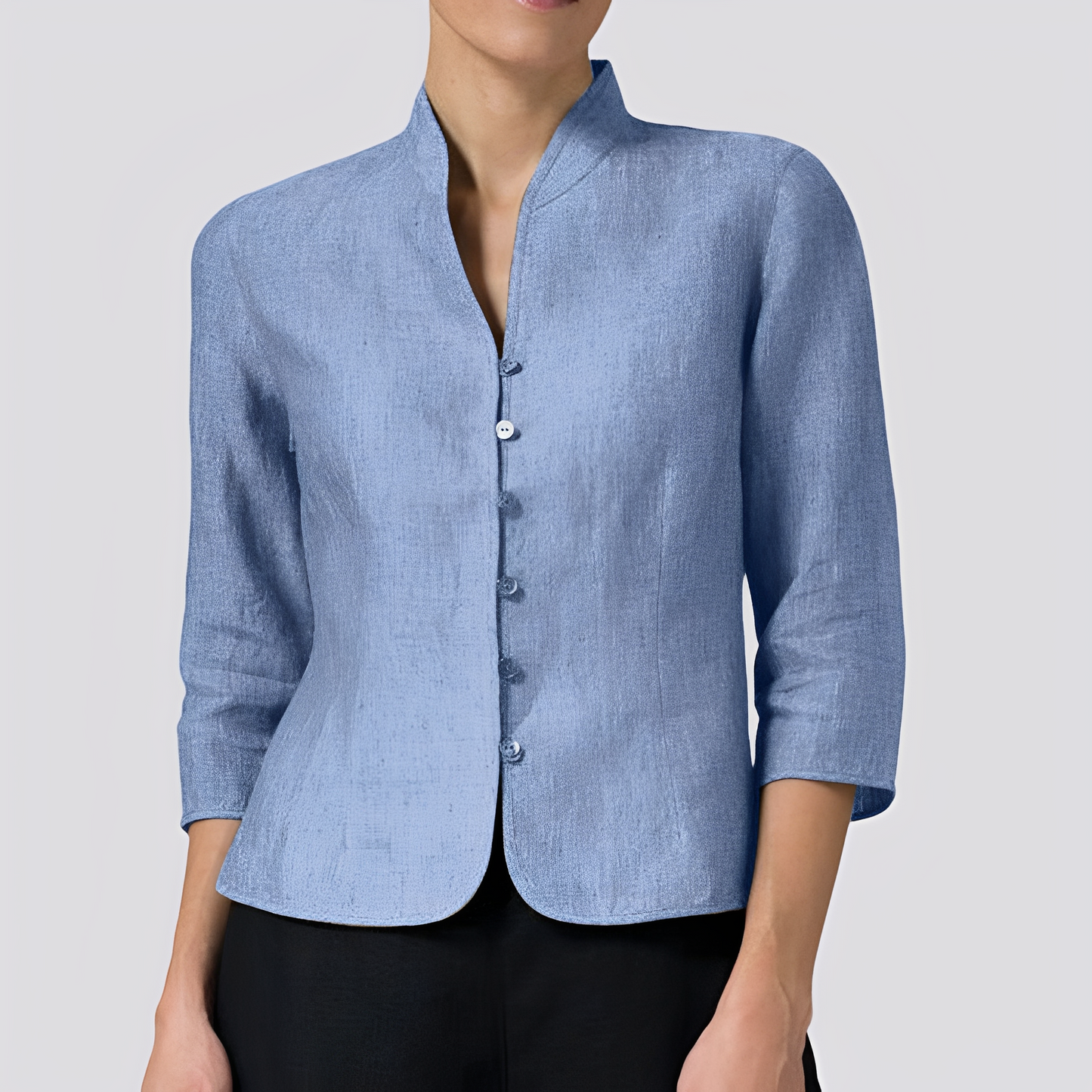 Alesha - Klasyczna bluzka z długim rękawem dla kobiet