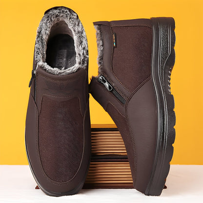 Konnor - Stylowe, zimowe buty męskie z ociepleniem polarowym
