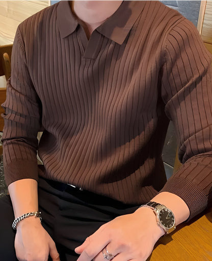 Hector - Męski Sweter Slim-Fit w Klasycznym Stylu