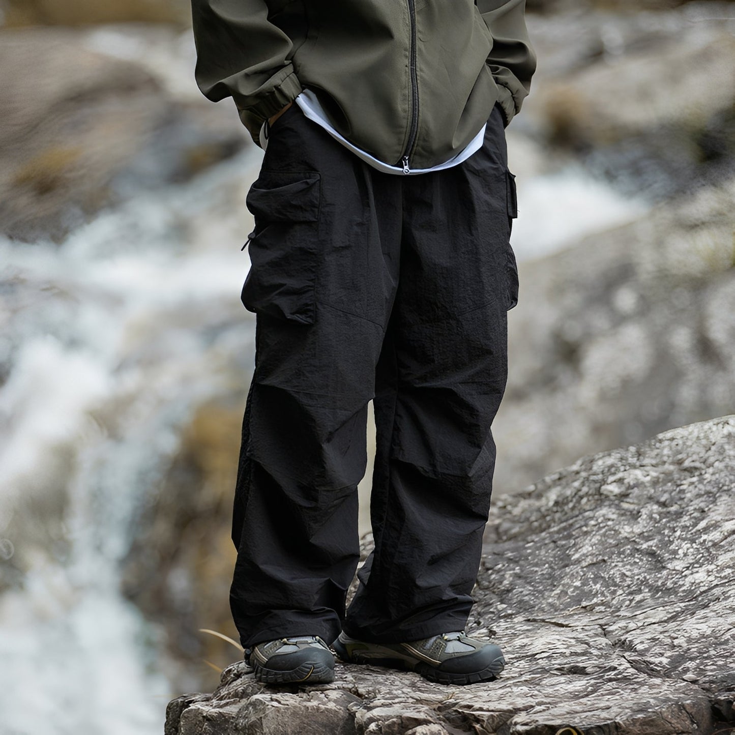 Jayce - Męskie spodnie cargo wodoodporne, wielofunkcyjne, idealne na zewnątrz