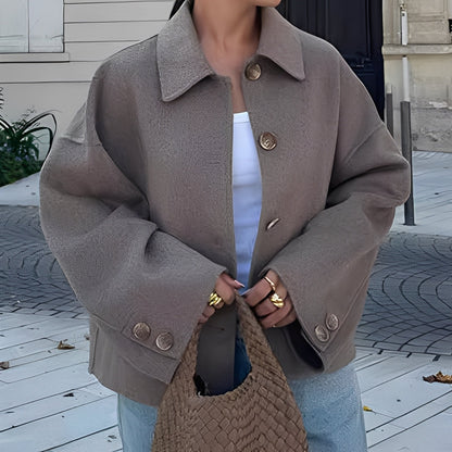 Patricia - Damska kurtka z luźnym rewersem