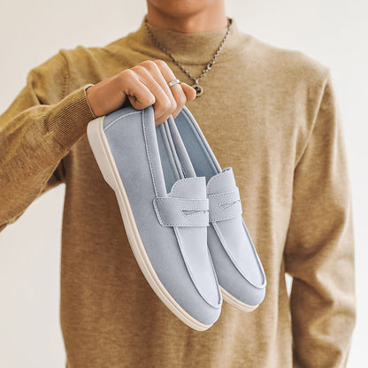 Jonathan - Eleganckie, luźne mokasyny zamszowe dla mężczyzn