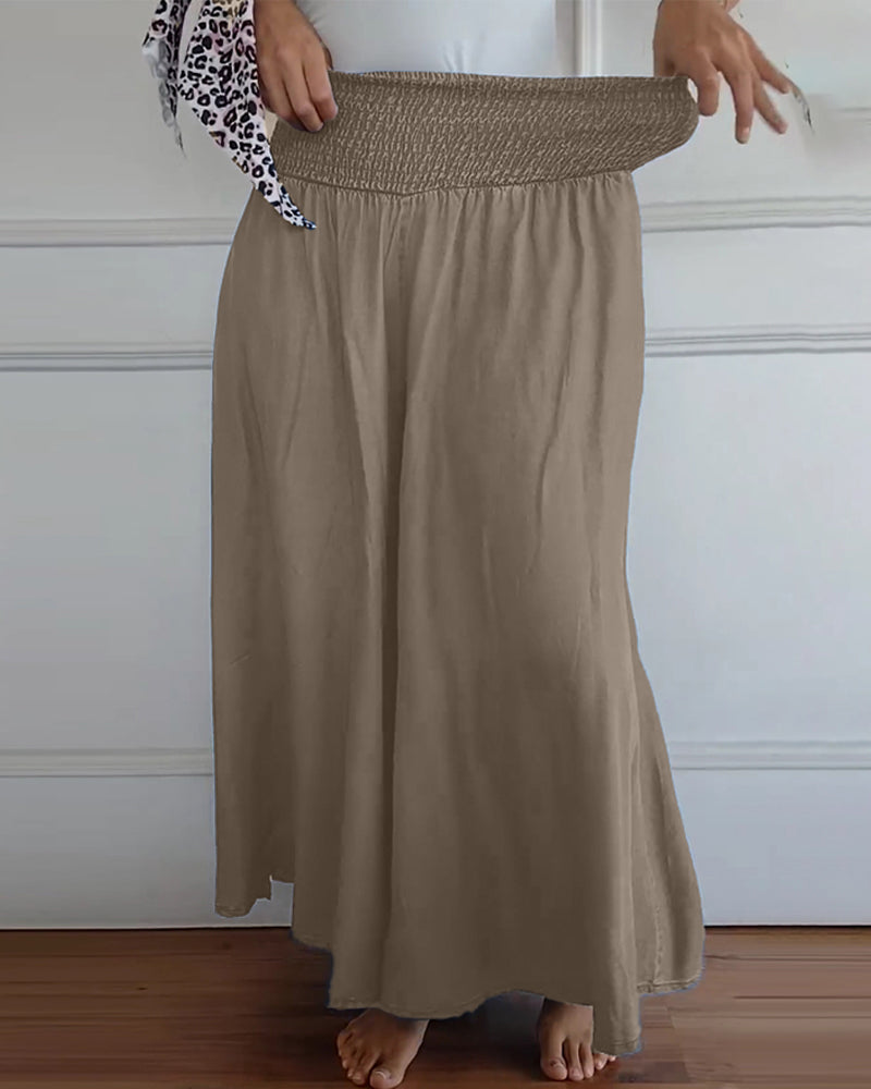 Astrid - Komfortowe Szerokie-Spodnie