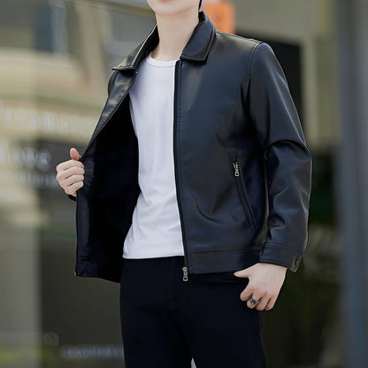 Ewan - Elegancka kurtka bomber ze skóry dla mężczyzn