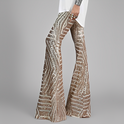 Aaralyn - Stylowe spodnie damskie z rozkloszowanym krojem