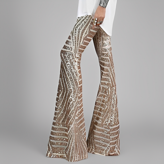 Aaralyn - Stylowe spodnie damskie z rozkloszowanym krojem