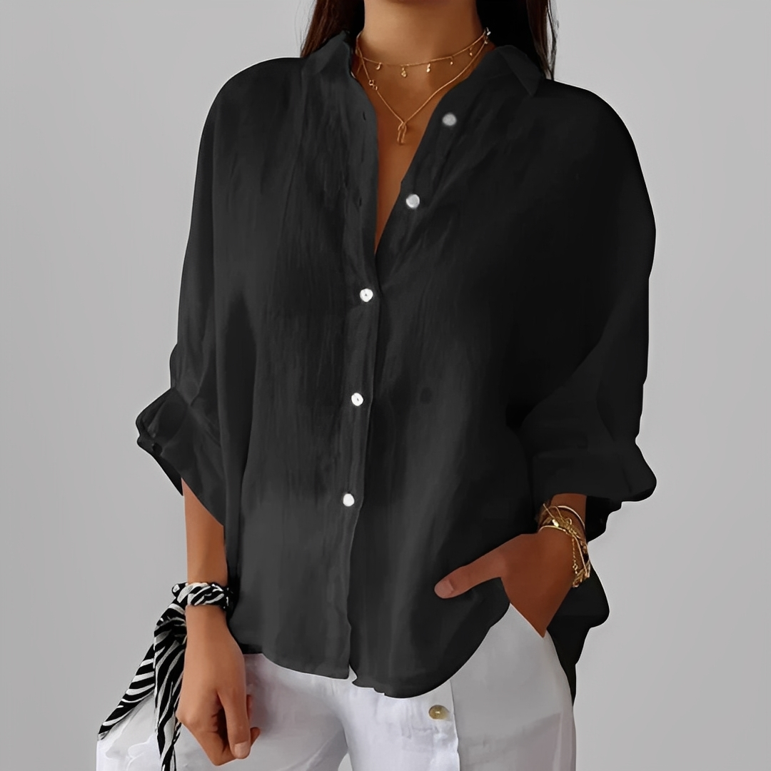 Antoinete - Elegancka bluzka damska z długim rękawem