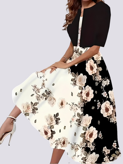 Jessica - Stylowe dwuczęściowe set z długą sukienką dla kobiet