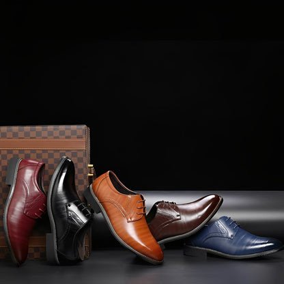 Desmond - Eleganckie skórzane buty z brogue dla mężczyzn