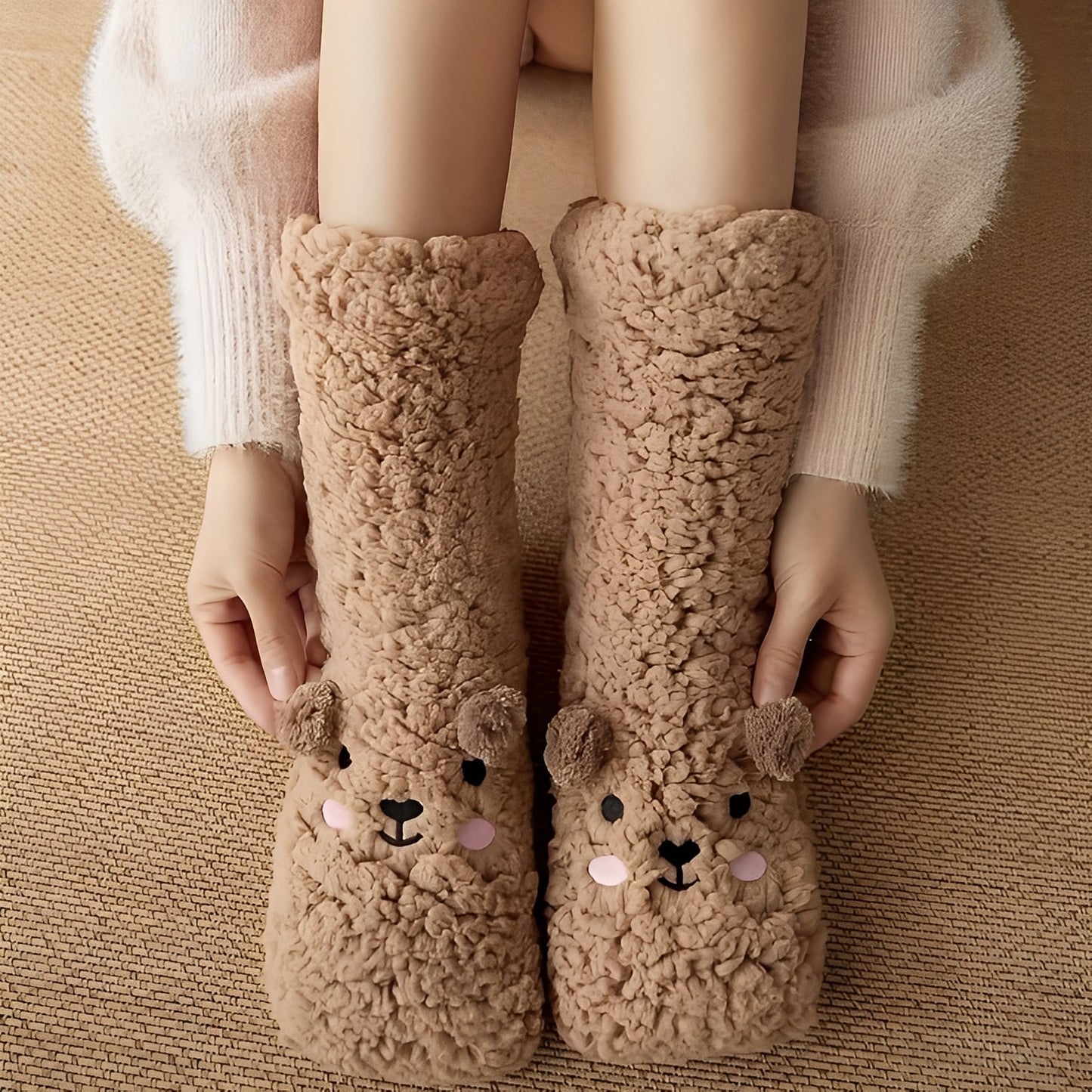 Caelie - Stylowe, urocze, grube skarpety Fleece dla pań