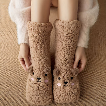 Caelie - Stylowe, urocze, grube skarpety Fleece dla pań