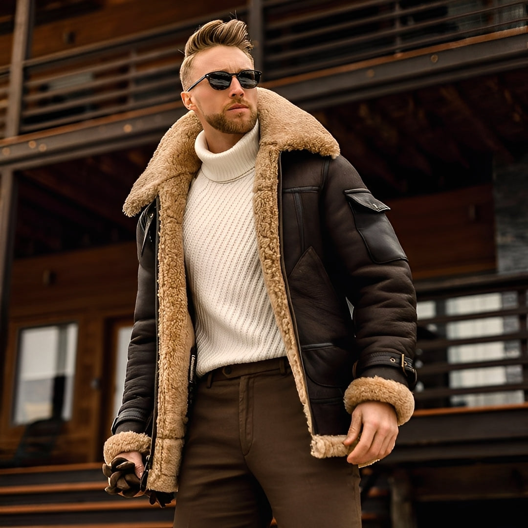 Jarod - Stylowa zimowa kurtka z polarem dla mężczyzn