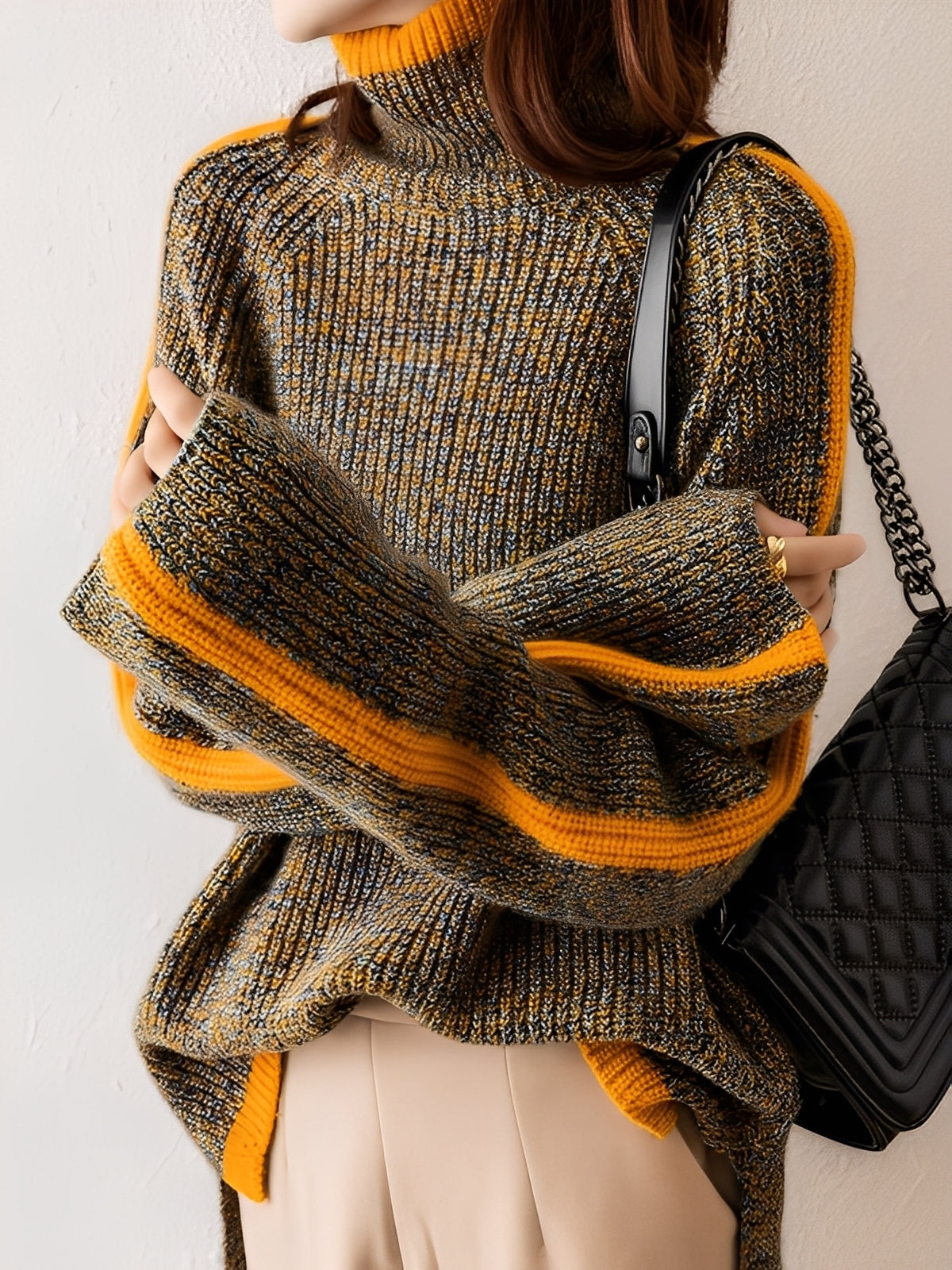 Suzanna - Nowoczesny luźny sweter dla kobiet