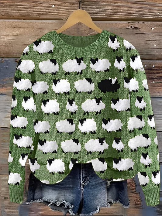 Shannah - Wygodny damski sweter z eleganckim wzorem