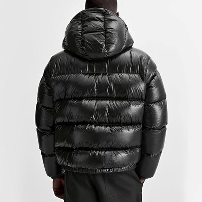 Myles - Męska gruba puchowa kurtka z kapturem