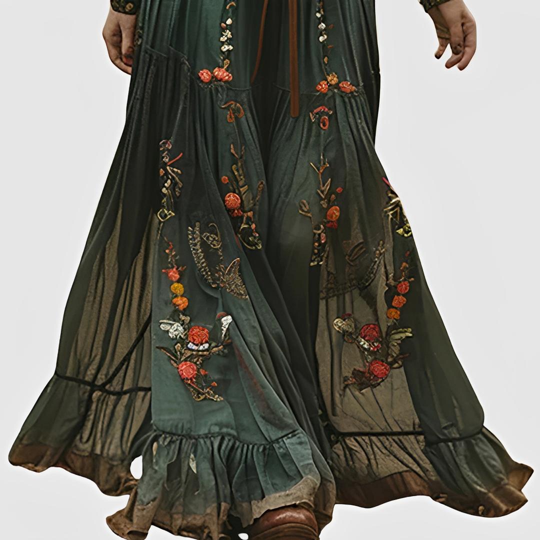 Isabelle - Kwiatowa sukienka maxi