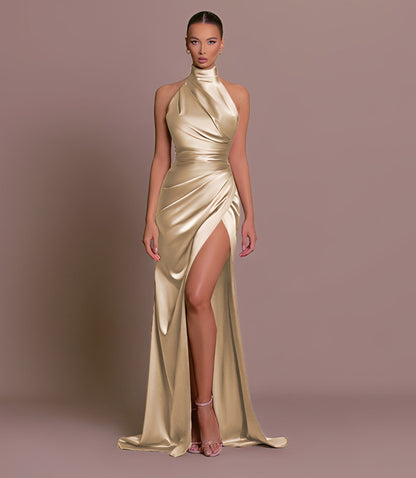 Margie - Elegancka suknia wieczorowa z wysokim rozcięciem dla kobiet