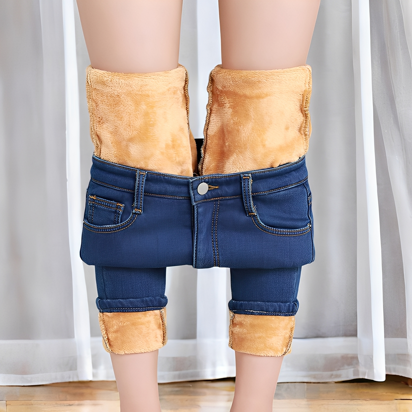 Betty - Termoaktywne, ciepłe jeansy skinny dla kobiet