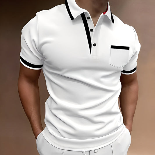 Alijah - Elegancka, dobrze leżąca męska koszulka polo