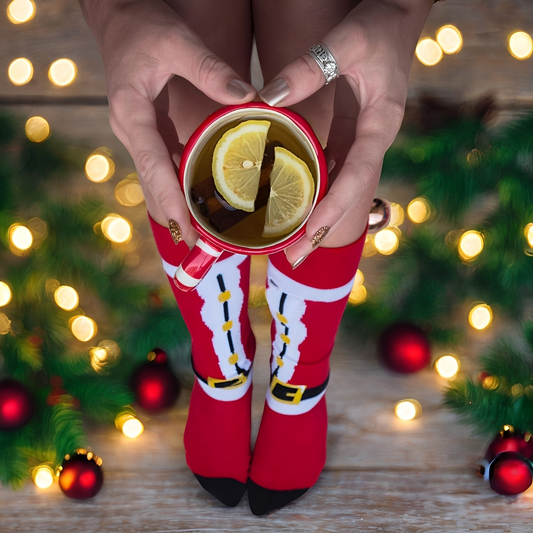 Rowena - Stylowe Unisex-Skarpetki na Święta Bożego Narodzenia